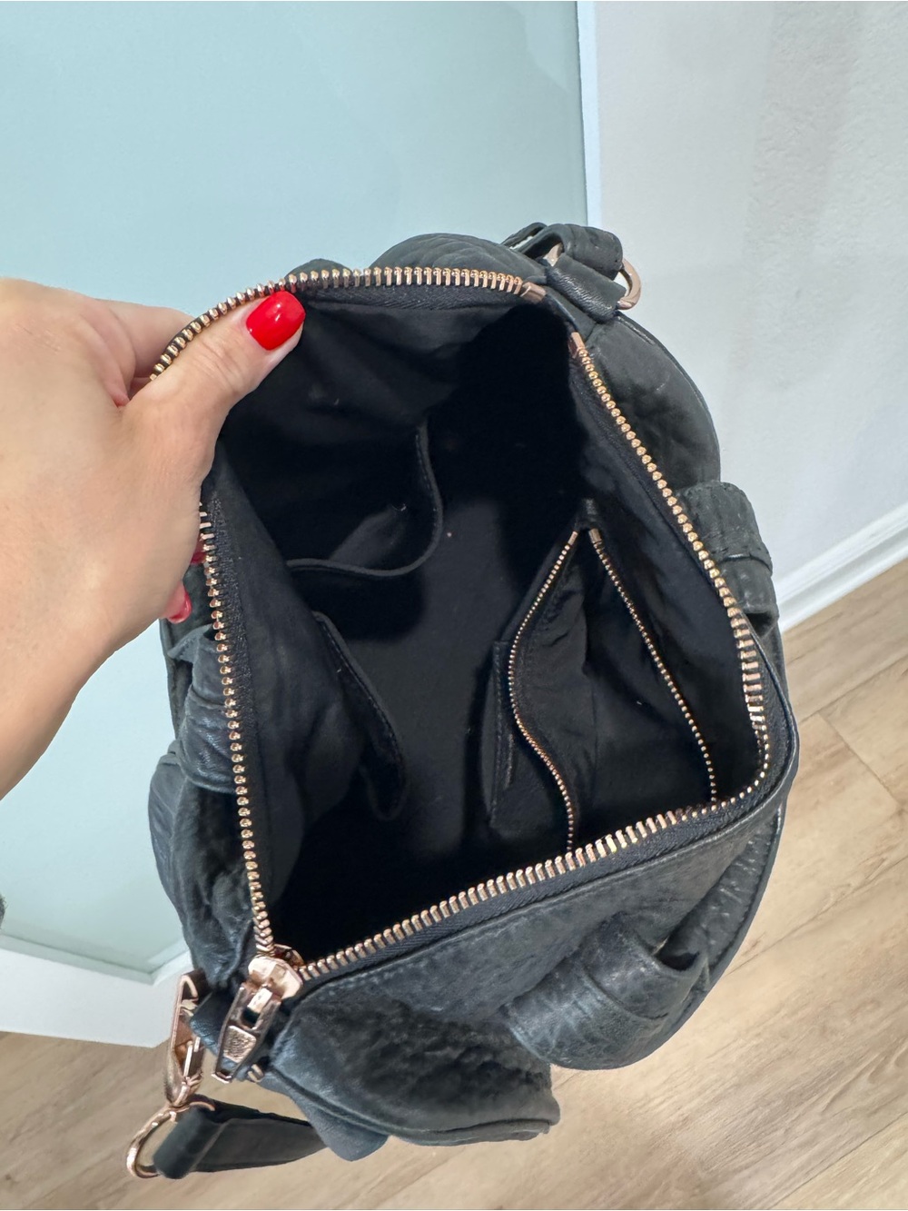Black Studded Women’s Crossbody Bag - Brand Unbranded - Picture 2 of 4